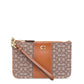 Coach Logo Plaque Monogrammed Small Wristlet Wallet