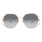 Square-Metal Frame Sunglasses