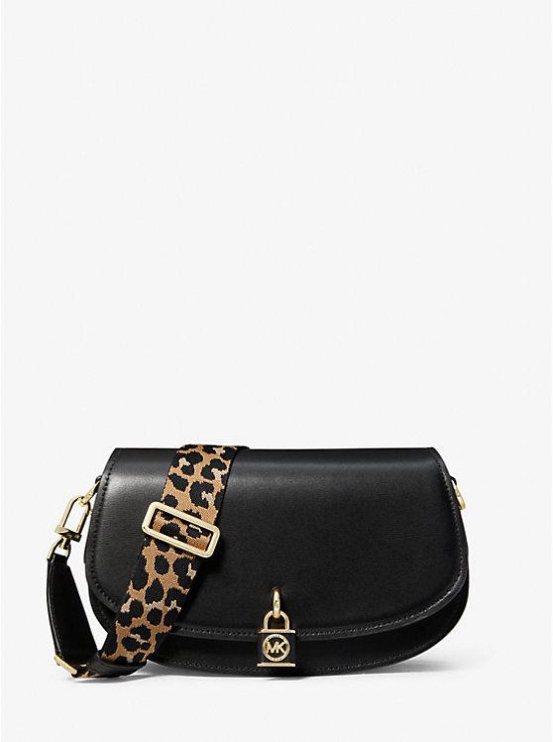 Mila Medium Leather Messenger Bag