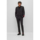 Slim-fit three-piece suit in a checked wool blend