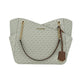 Michael Kors Jet Set Leather Large X Cross Chain Shoulder Tote Bag (Women's Signature)