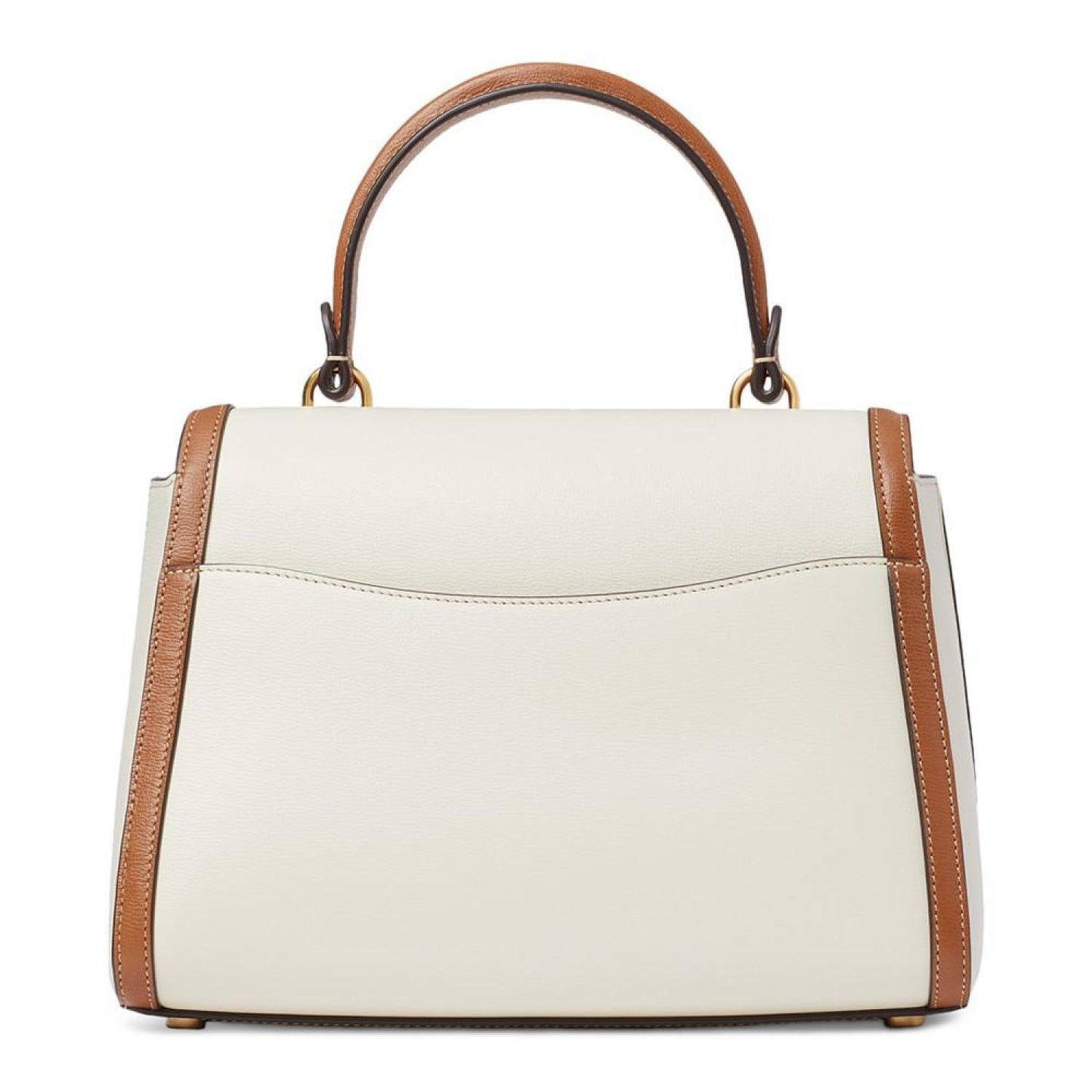 Katy Colorblocked Small Textured Leather Satchel