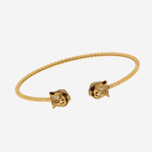 Gucci Le Marche Des Merveilles 18K Yellow Gold, Diamond Cuff Bracelet YBA526300002017