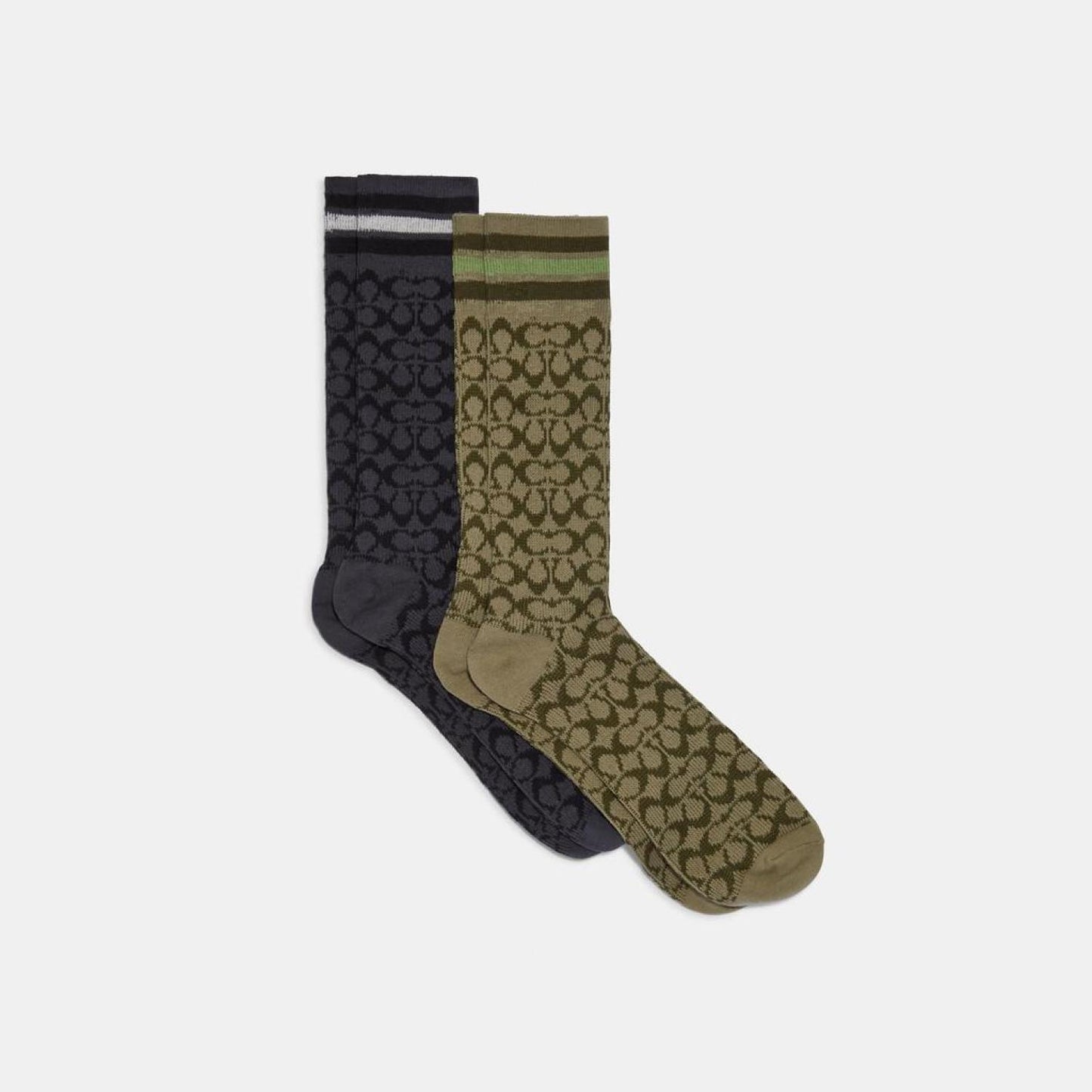 Coach Outlet Signature Calf Length Socks