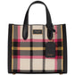 Manhattan Museum Plaid Knit Jacquard Small Tote