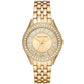 Women's Harlowe Three-Hand Gold-Tone Stainless Steel Bracelet Watch, 38mm