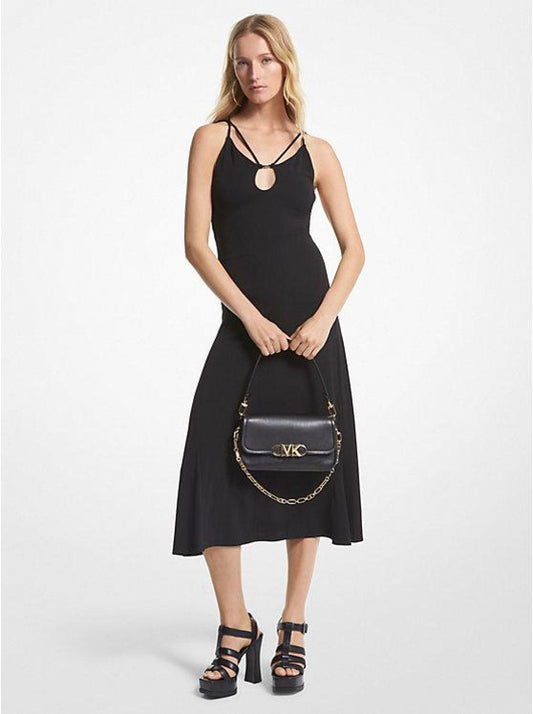 Matte Jersey Cutout Midi Dress
