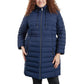 Women's Plus Size Hooded Faux-Leather-Trim Anorak Puffer Coat