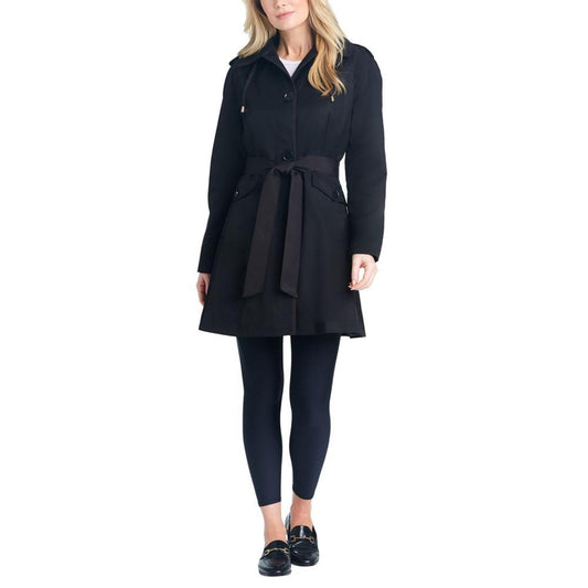 Women's Single-Breasted Raglan-Sleeve Trench Coat