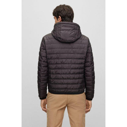 Water-repellent padded jacket with tonal logo