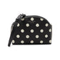 Morgan Sunshine Dot Printed PVC Double Zip Dome Crossbody