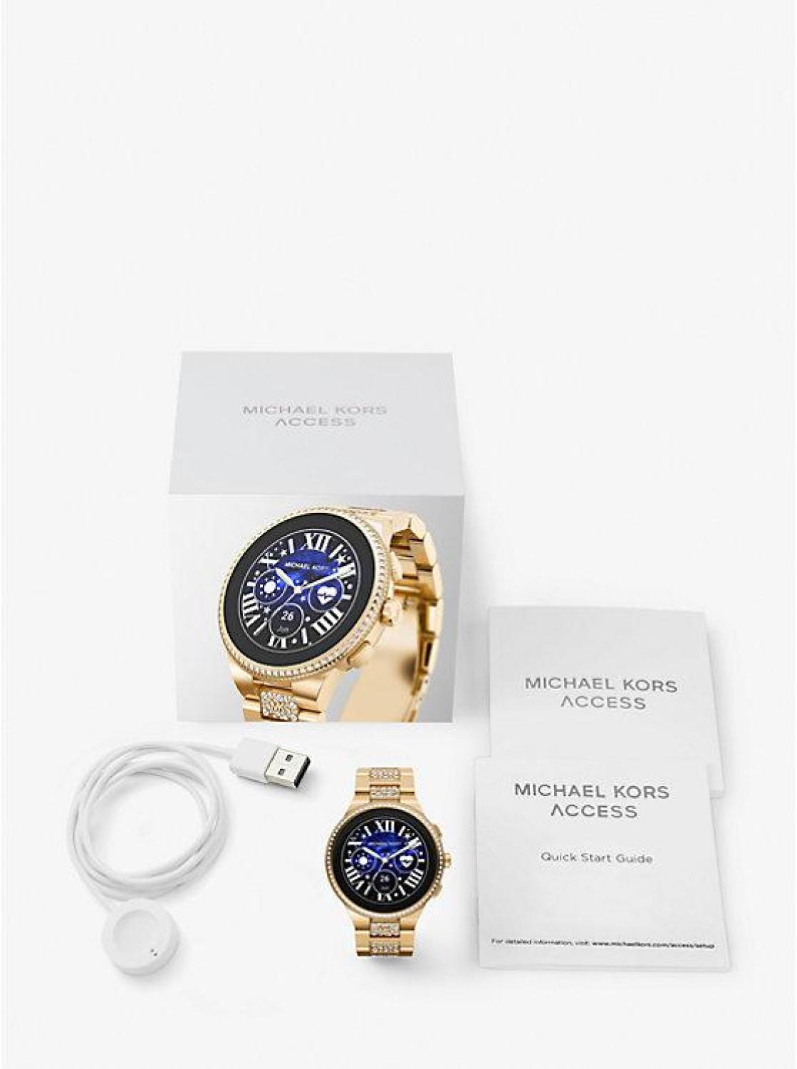 Gen 6 Camille Pavé Gold-Tone Smartwatch