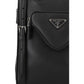 Triangle Leather Crossbody Bag