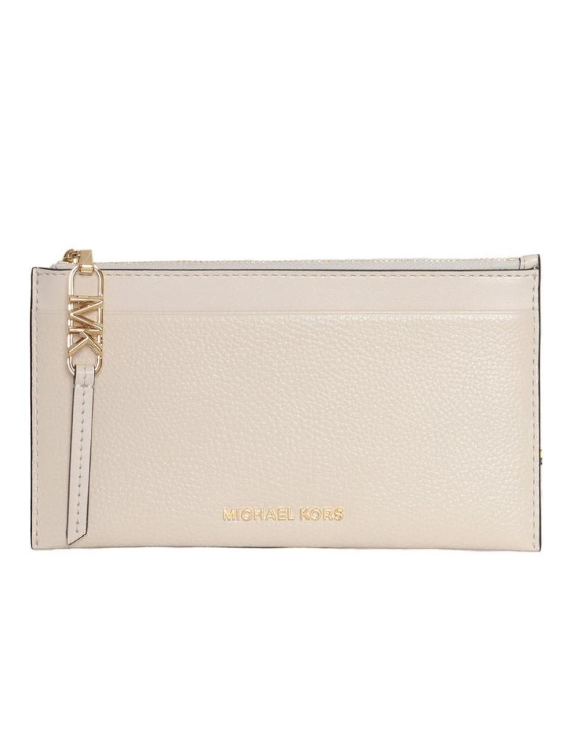 Michael Michael Kors Logo Plaque Zipped Wallet