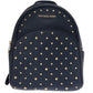 Michael Kors blue ABBEY Leather Backpack Women's Bag