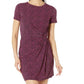 Giraffe Twist Short Sleeve Mini Dress