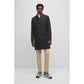 Slim-fit coat with detachable zip-up inner