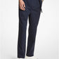 Stretch Cotton Belted Trousers