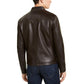 Men's Leather Racer Jacket, Created for Macy's