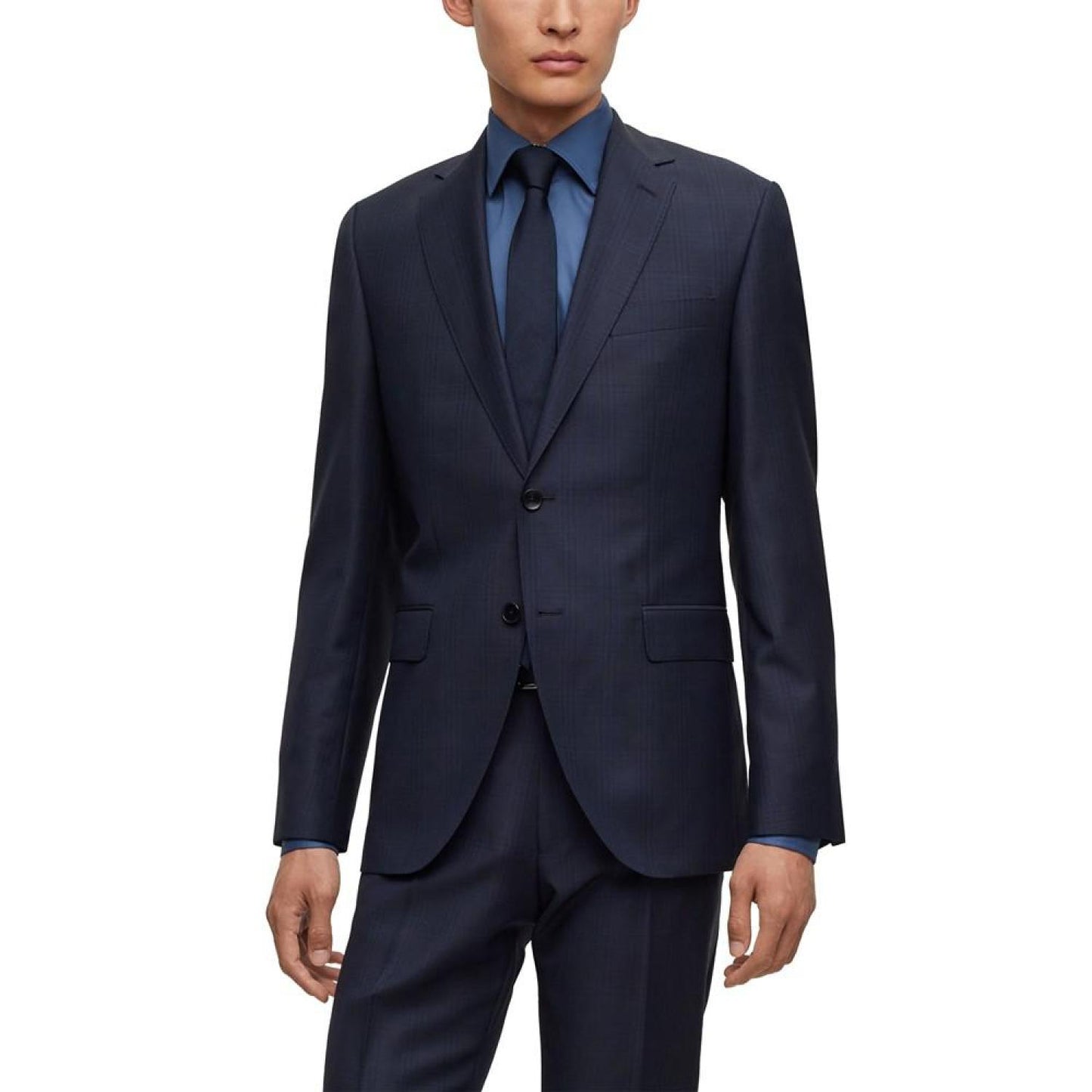 Men's Regular-Fit Checked Suit