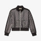 Metallic Logo Stretch Viscose Track Jacket