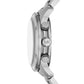 Unisex Runway Quartz Chronograph Silver-Tone Stainless Steel Watch 45mm