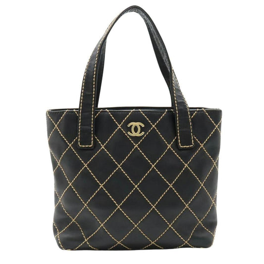 Chanel Wild Stitch  Leather Tote Bag (Pre-Owned)