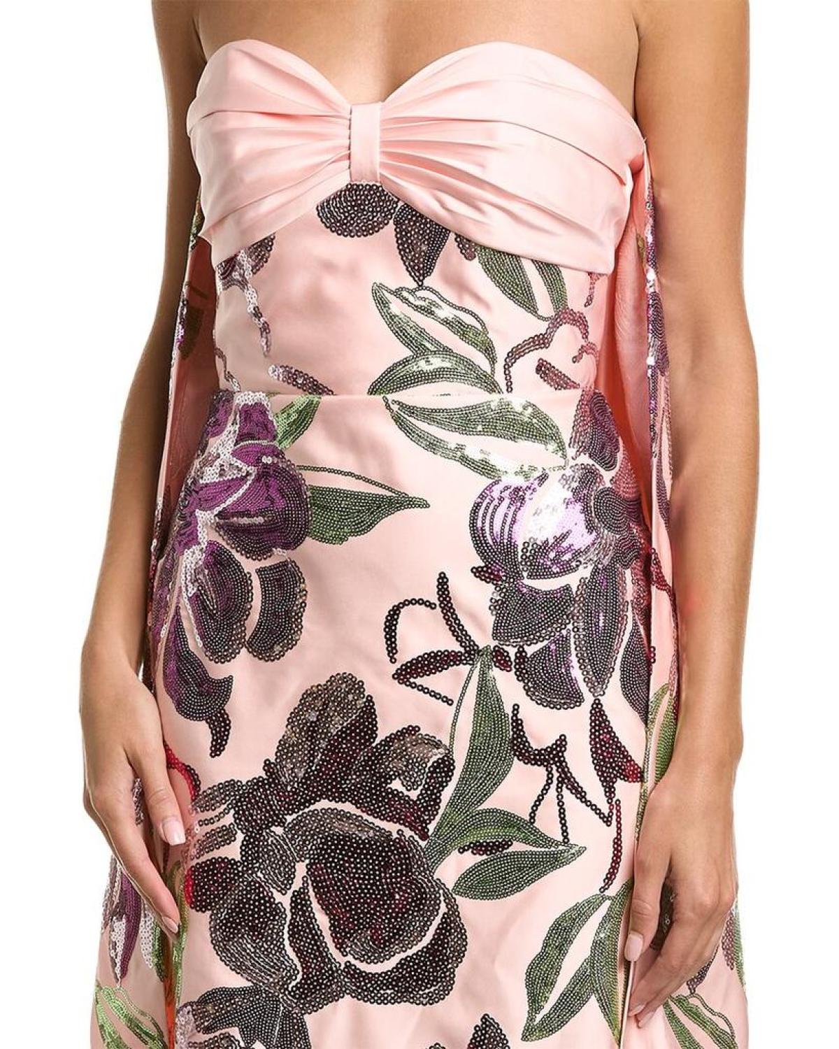 Marchesa Notte Sequin Gown