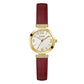 Women's Analog Red Leather Watch 28mm