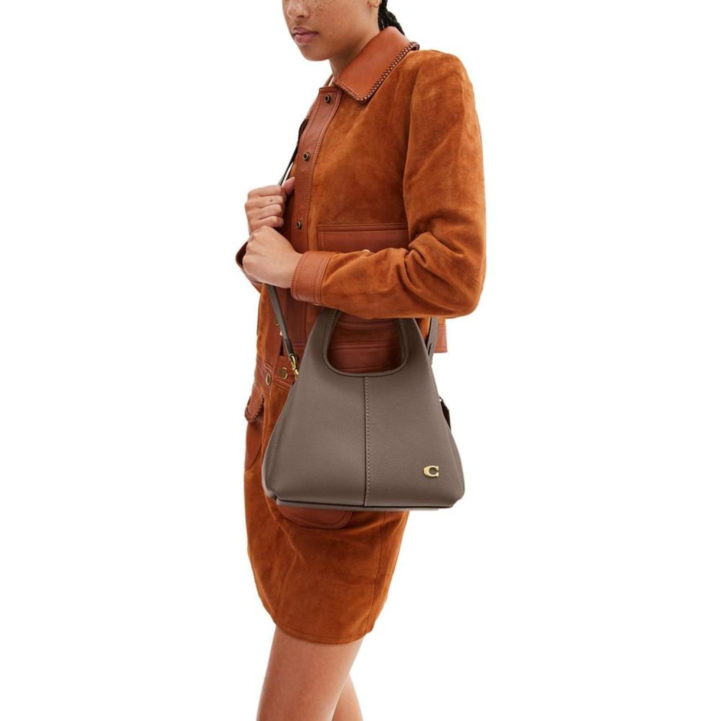 Lana 23 Polished Pebble Leather Medium Shoulder Bag