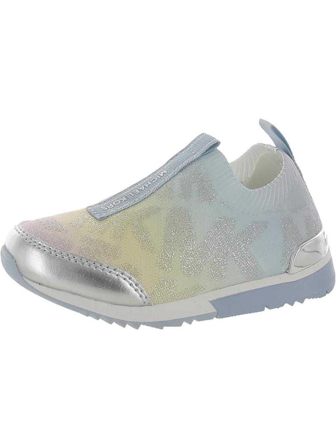 Girls Metallic Slip-On Casual and Fashion Sneakers