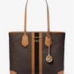 Eva Large Logo Stripe Tote Bag