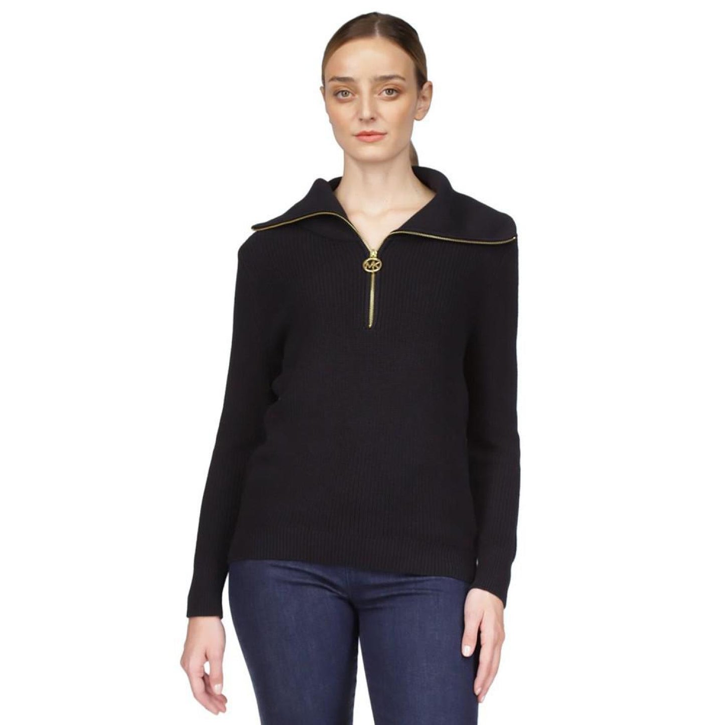 Women's Half-Zip Sweater, Regular & Petite