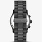 Oversized Runway Black-Tone Watch