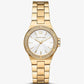 Mini Lennox Pavé Gold-Tone Watch
