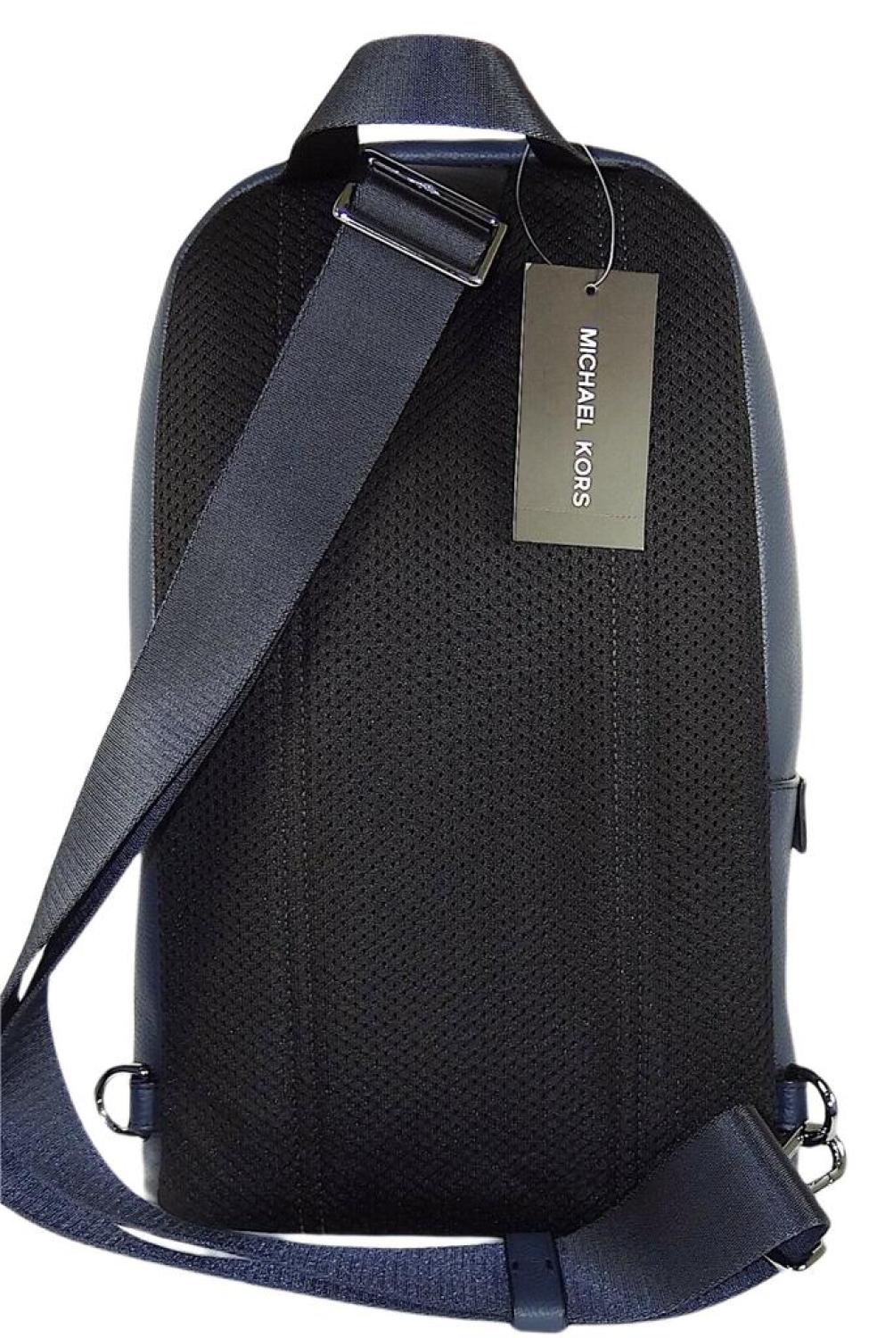 Michael Kors Men's Unisex Cooer ebbled Leather Commuter Slingack Backack