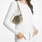 Mila Small Metallic Leather Shoulder Bag