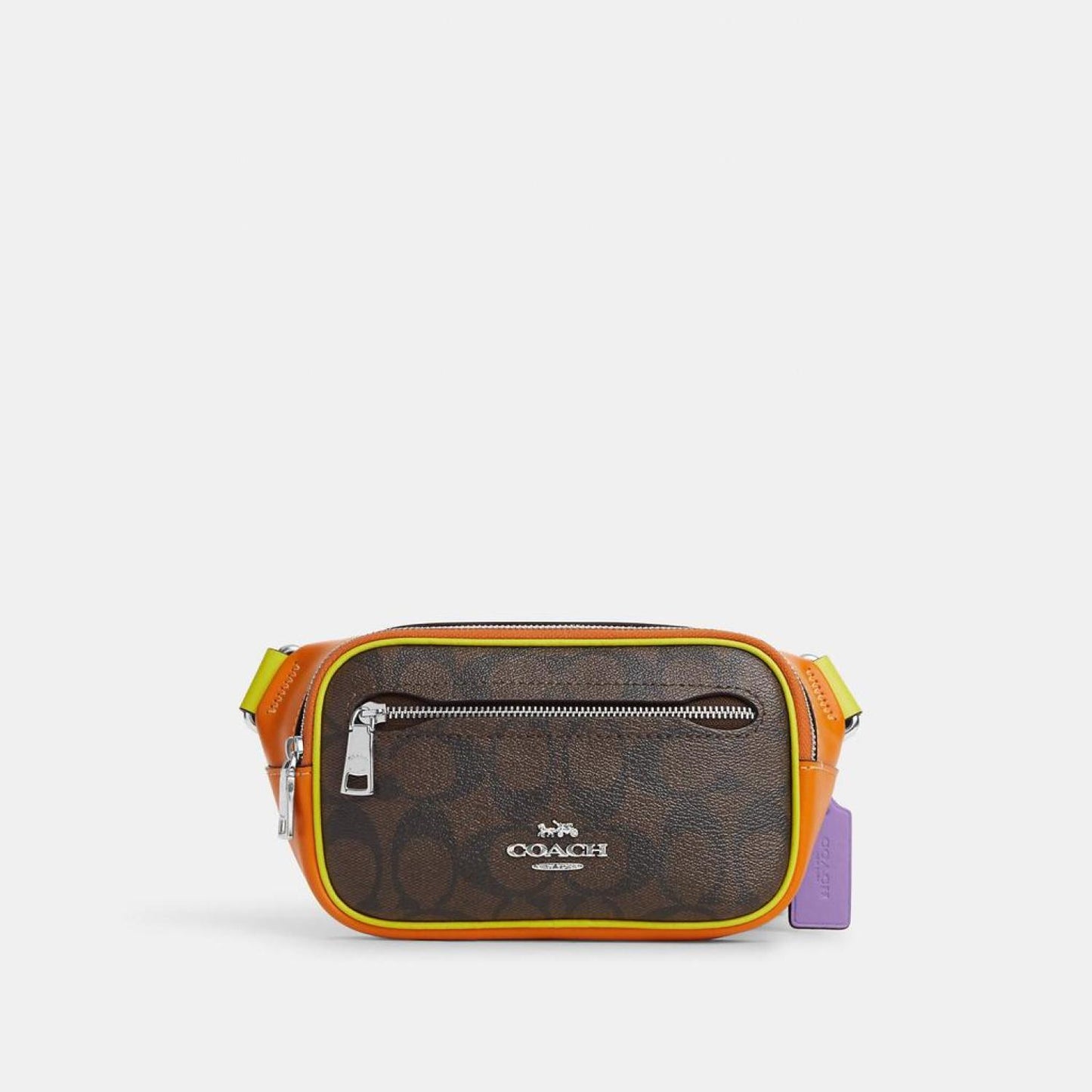 Coach Outlet Mini Belt Bag In Colorblock Signature Canvas