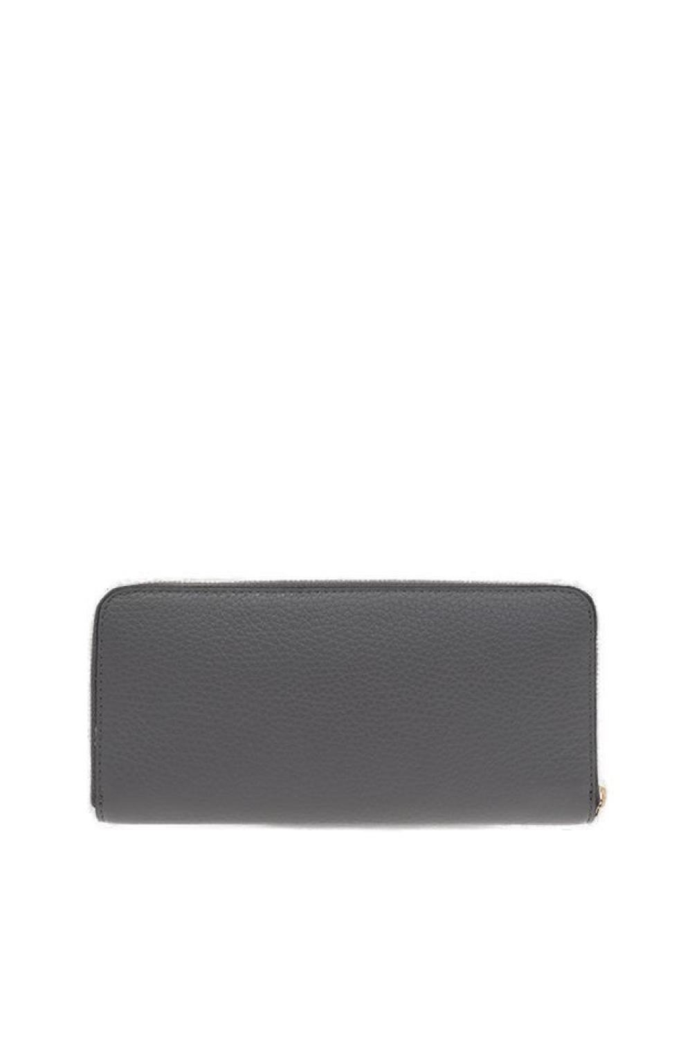 Furla Camelia Logo Plaque Zipped Wallet