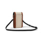 Knott Color-Blocked Pebbled Leather North/South Phone Crossbody