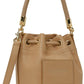 Beige 'The Leather Bucket' Bag
