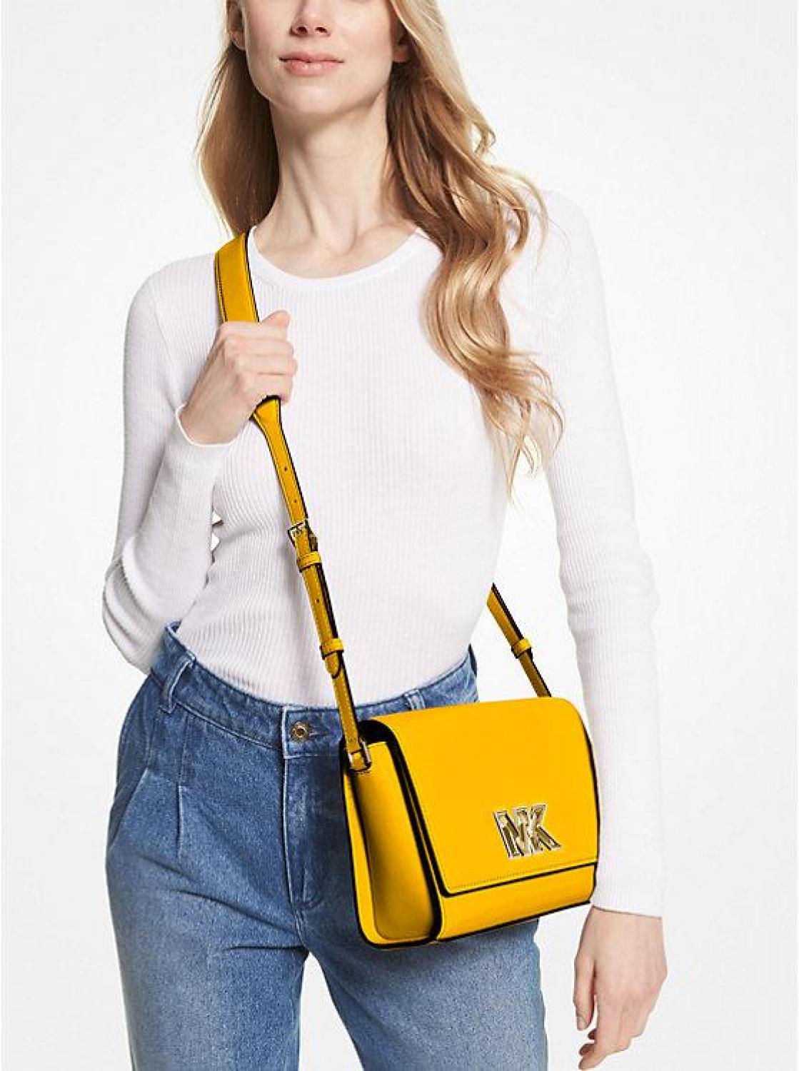 Mimi Medium Leather Messenger Bag