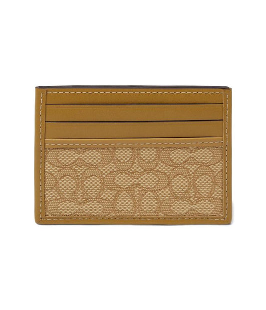 Refined Card Case in Micro Signature Jacquard