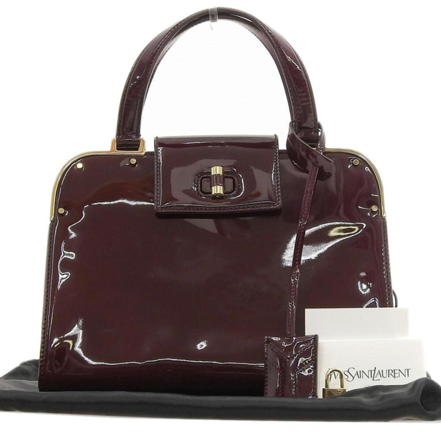 Saint Laurent Patent Leather Handbag (Pre-Owned)
