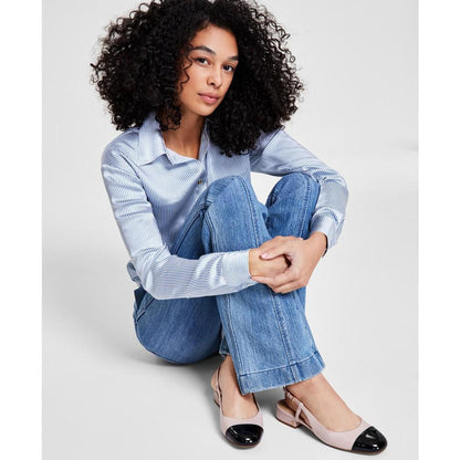 Petite Flared-Leg Sailor Jeans