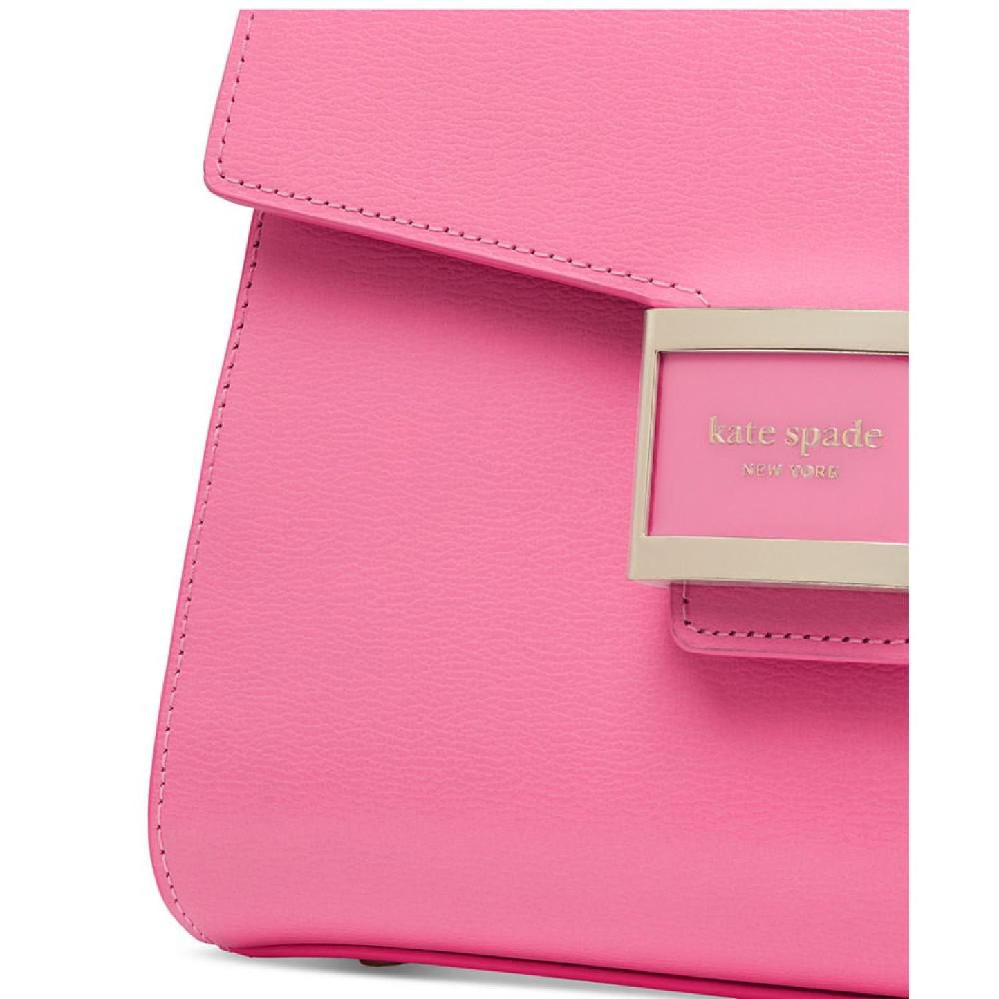 Katy Shiny Textured Leather Top Handle