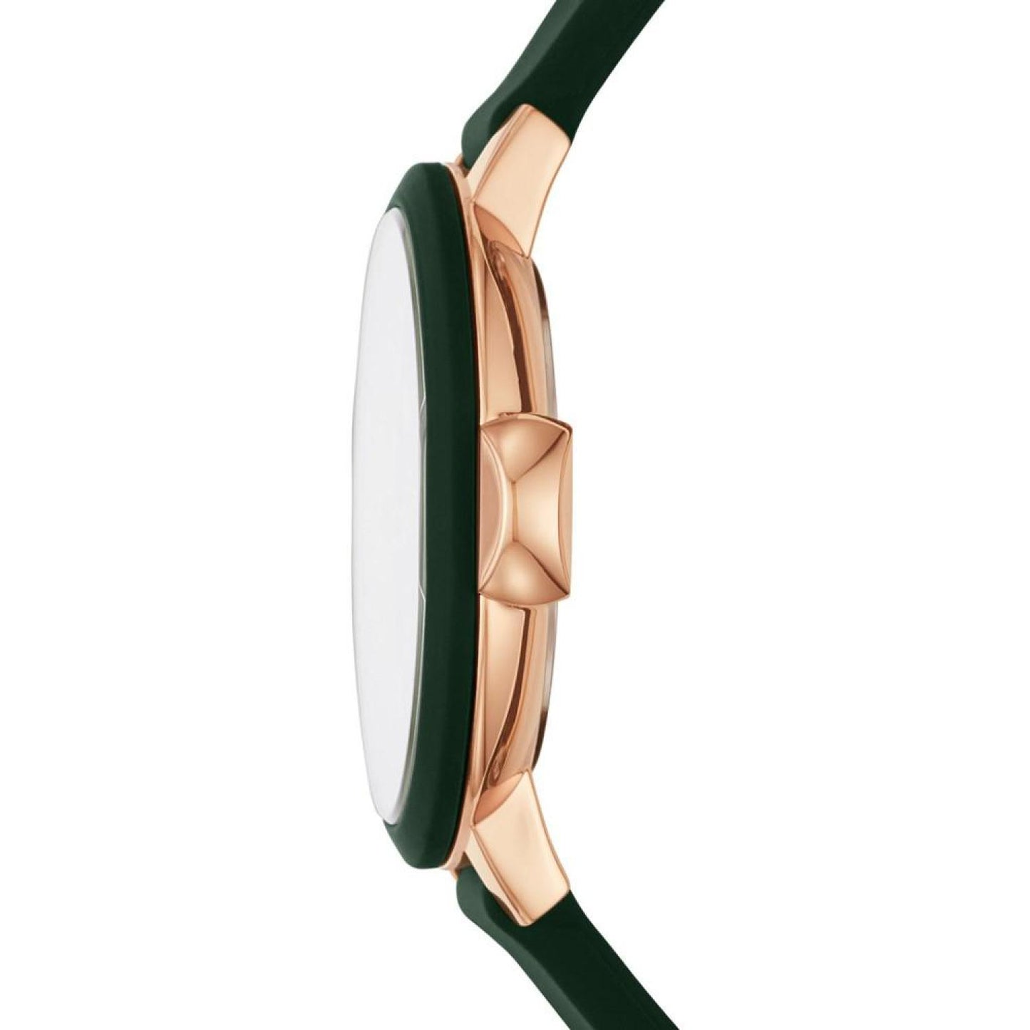 Women's Park Row Green Silicone Strap Watch 34mm