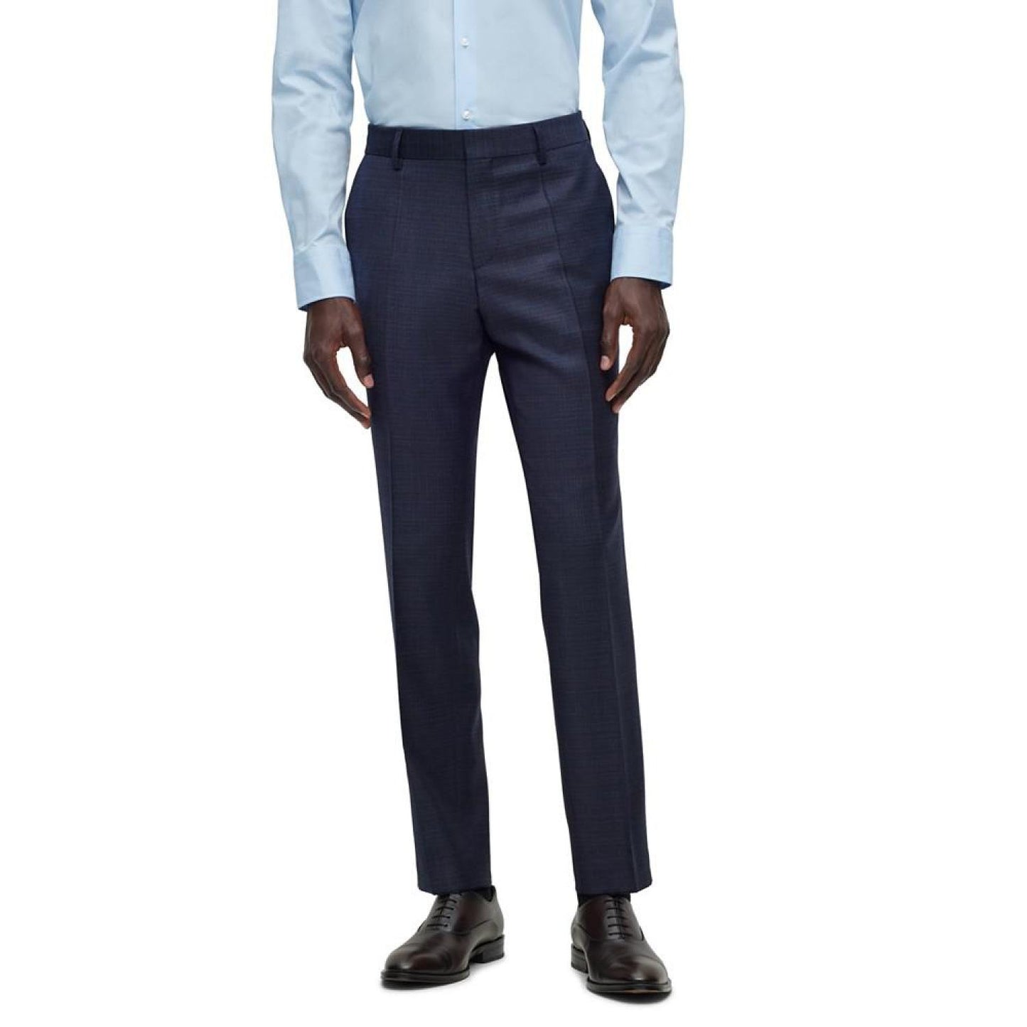 Men's Slim-Fit Checked Suit