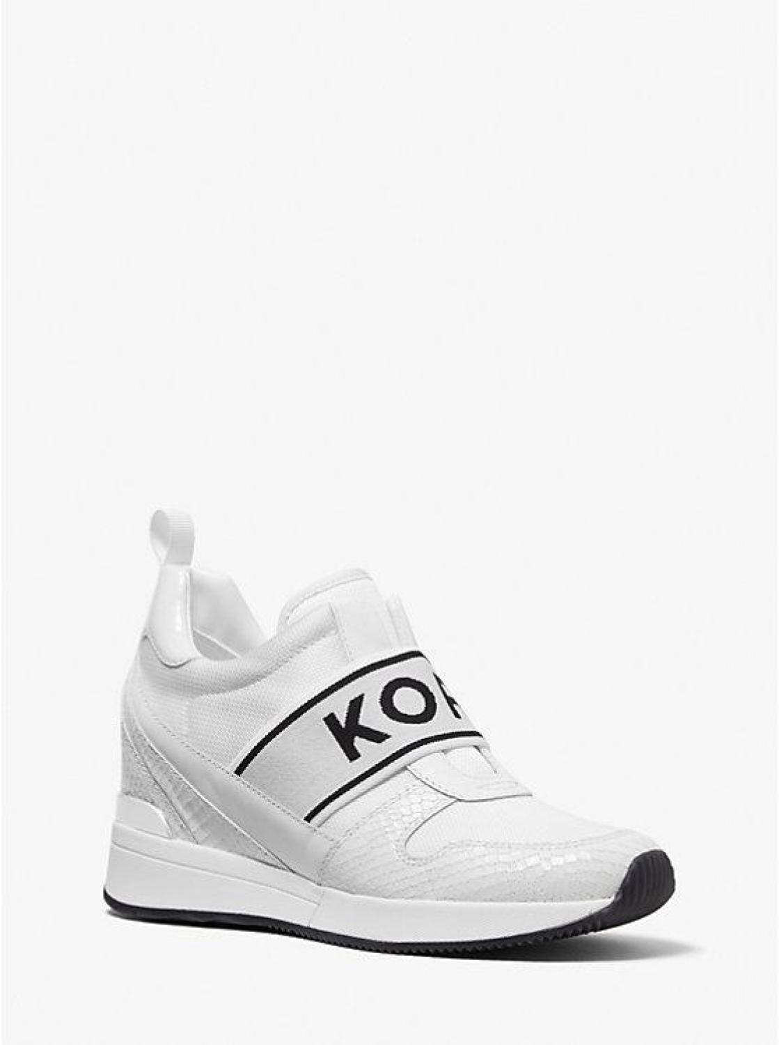 Maven Mixed-Media Slip-On Trainer