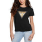 Women's Cotton Studded Logo T-Shirt